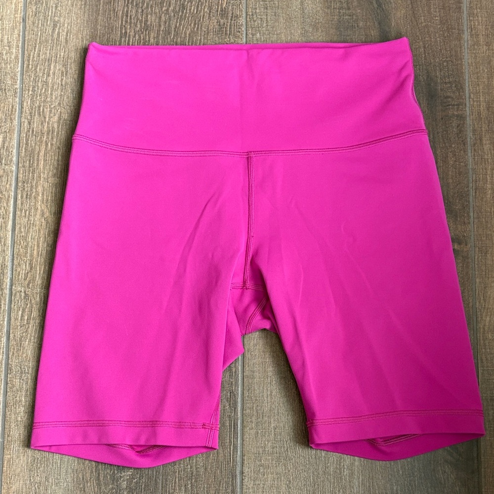lululemon athletica Women's Bright Pink Bike Shorts